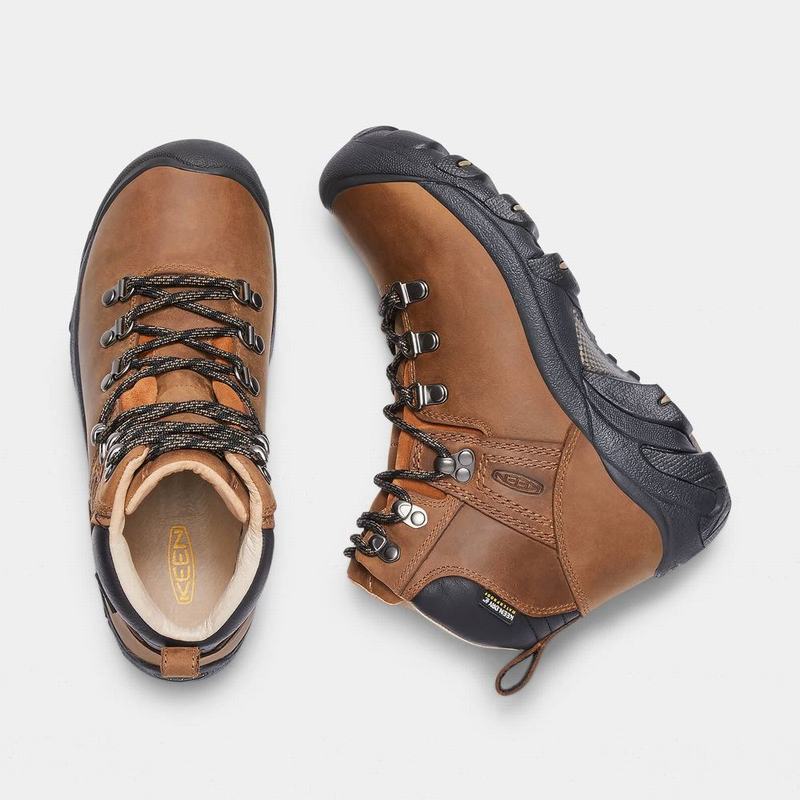 Keen Pyrenees Womens Hiking Boots Brown Stockists NZ (2385-RSMZN)